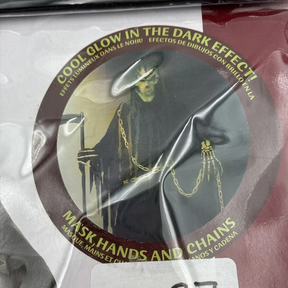 California Costumes Mr Grim Reaper Halloween Costume Kids XL 12-14 Glow In Dark
